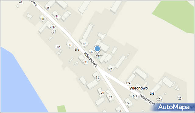 Wiechowo, Wiechowo, 28, mapa Wiechowo