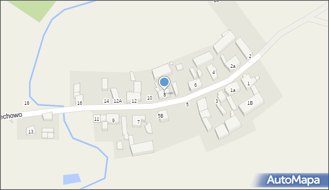 Wiechowo, Wiechowo, 8, mapa Wiechowo