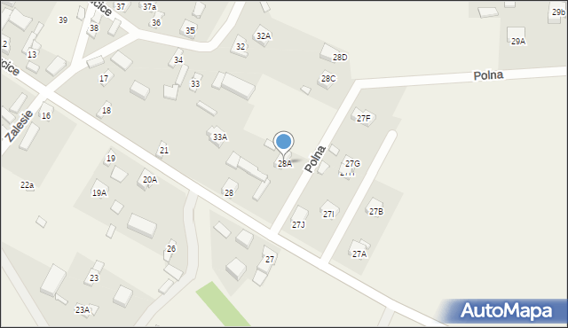 Wiechucice, Wiechucice, 28A, mapa Wiechucice