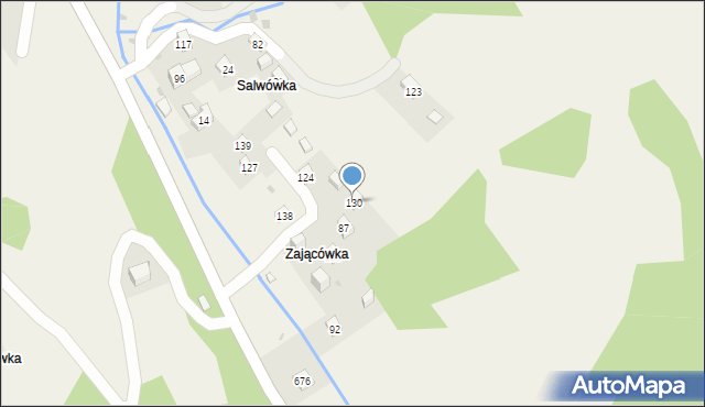 Więciórka, Więciórka, 130, mapa Więciórka