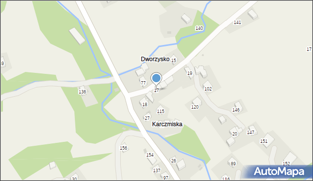 Więciórka, Więciórka, 17, mapa Więciórka