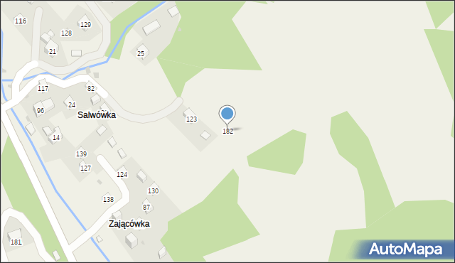 Więciórka, Więciórka, 182, mapa Więciórka