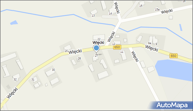Więcki, Więcki, 27, mapa Więcki