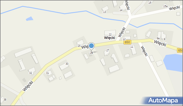 Więcki, Więcki, 28, mapa Więcki