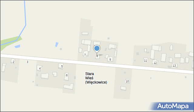 Więckowice, Więckowice, 8, mapa Więckowice