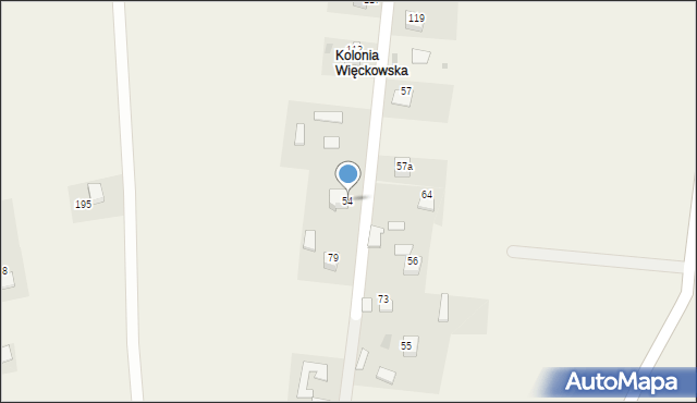 Więckowice, Więckowice, 54, mapa Więckowice