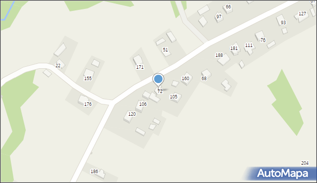 Więckowice, Więckowice, 72a, mapa Więckowice