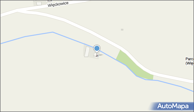 Więckowice, Więckowice, 46, mapa Więckowice