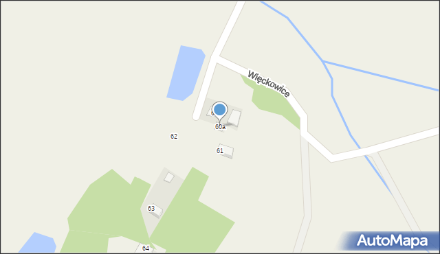 Więckowice, Więckowice, 60a, mapa Więckowice