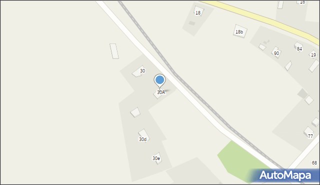 Więckowo, Więckowo, 30A, mapa Więckowo