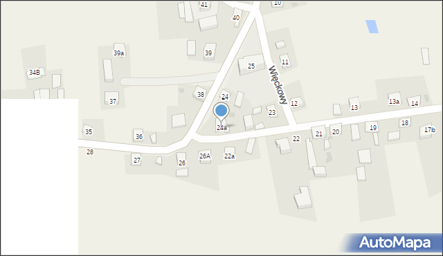 Więckowy, Więckowy, 24a, mapa Więckowy