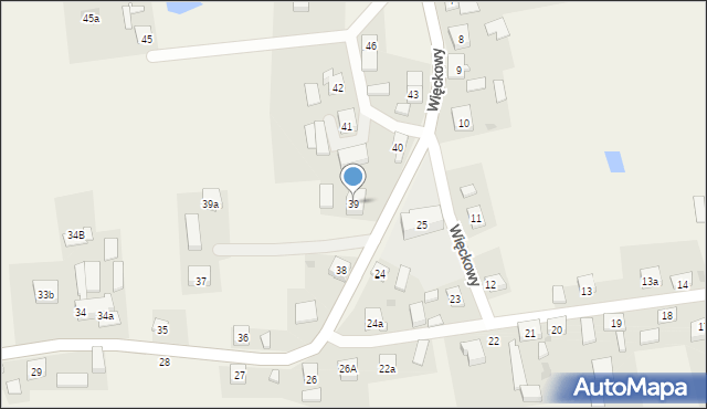 Więckowy, Więckowy, 39, mapa Więckowy