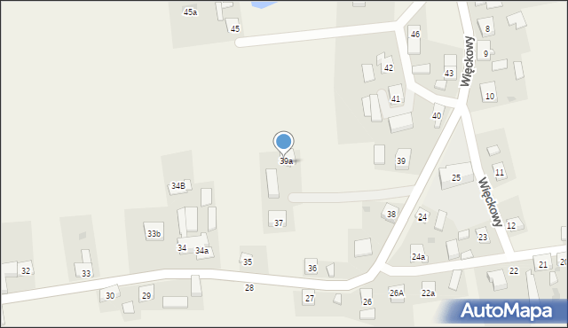 Więckowy, Więckowy, 39c, mapa Więckowy