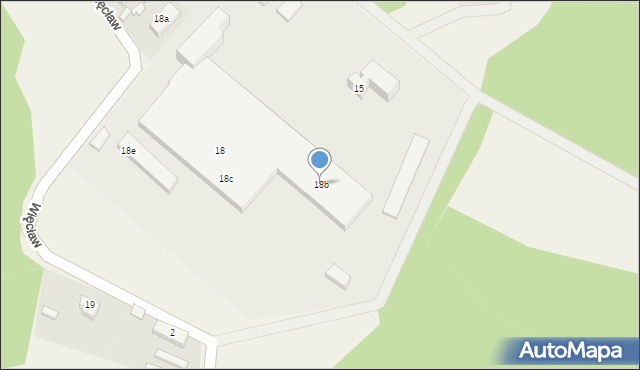 Więcław, Więcław, 18b, mapa Więcław