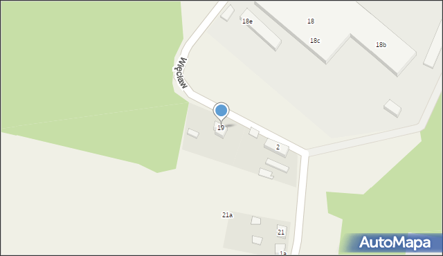 Więcław, Więcław, 19, mapa Więcław