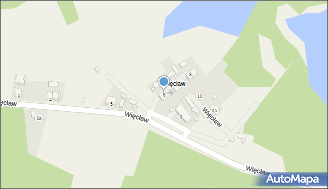 Więcław, Więcław, 6, mapa Więcław