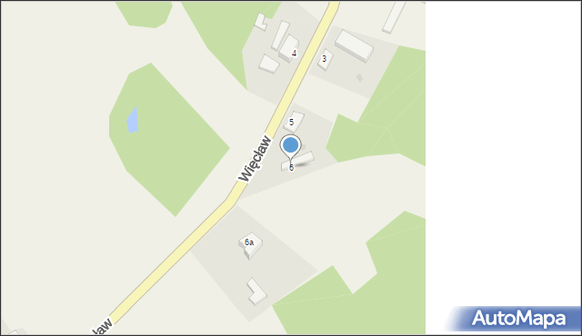 Więcław, Więcław, 6, mapa Więcław