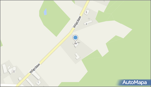 Więcław, Więcław, 6a, mapa Więcław