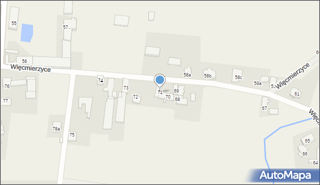 Więcmierzyce, Więcmierzyce, 71, mapa Więcmierzyce