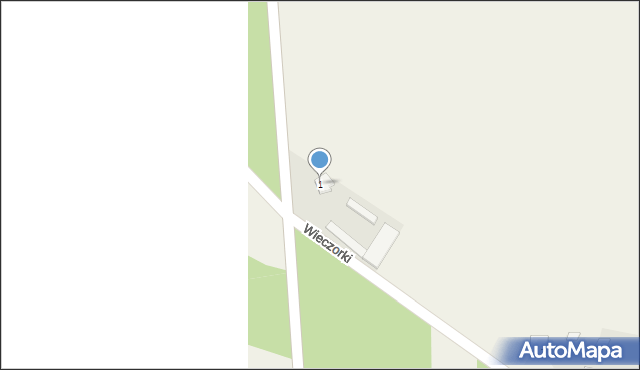 Wieczorki, Wieczorki, 1, mapa Wieczorki