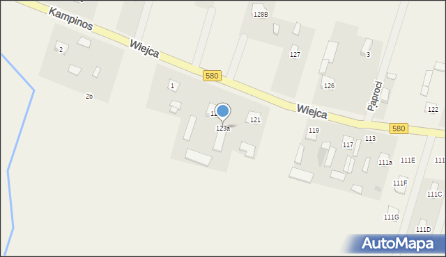 Wiejca, Wiejca, 123a, mapa Wiejca