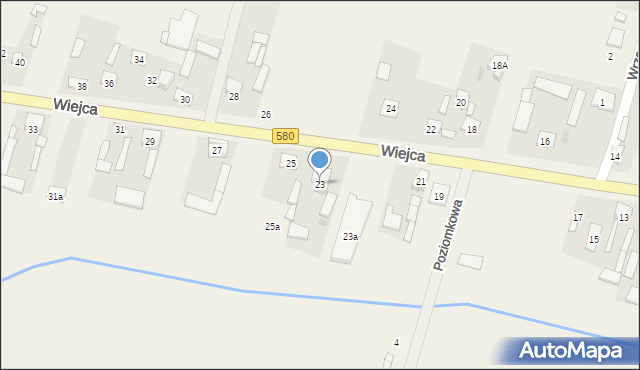 Wiejca, Wiejca, 23, mapa Wiejca