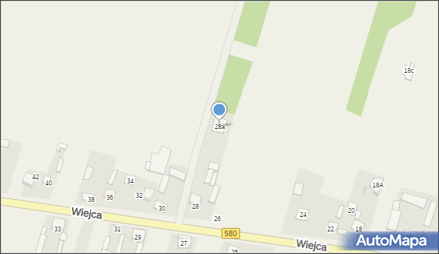 Wiejca, Wiejca, 28a, mapa Wiejca
