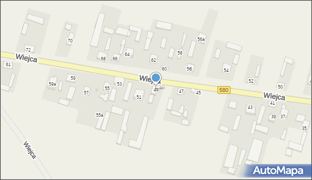 Wiejca, Wiejca, 49, mapa Wiejca