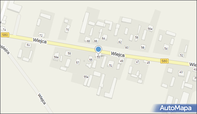 Wiejca, Wiejca, 53, mapa Wiejca