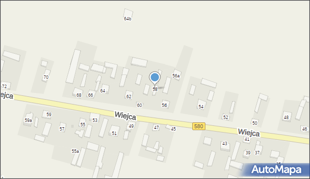 Wiejca, Wiejca, 58, mapa Wiejca