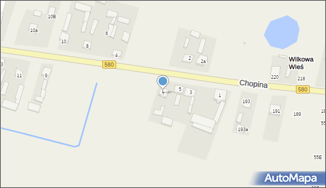 Wiejca, Wiejca, 7, mapa Wiejca