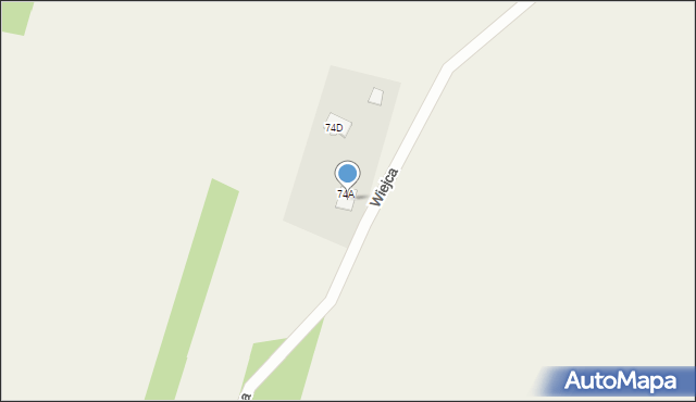 Wiejca, Wiejca, 74C, mapa Wiejca