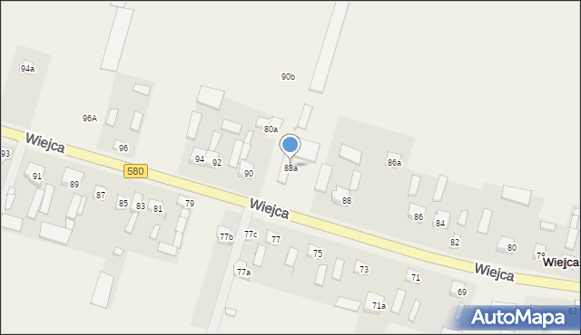 Wiejca, Wiejca, 88a, mapa Wiejca
