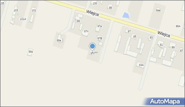 Wiejca, Wiejca, 97c, mapa Wiejca