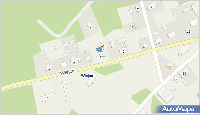 Wiejce, Wiejce, 4, mapa Wiejce