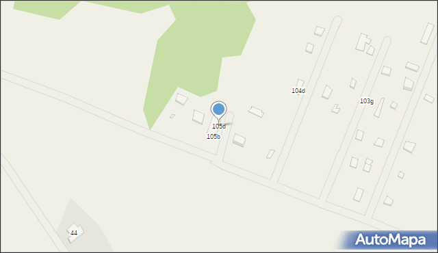 Wiekowo, Wiekowo, 105d, mapa Wiekowo