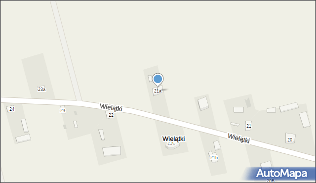 Wielątki, Wielątki, 21a, mapa Wielątki