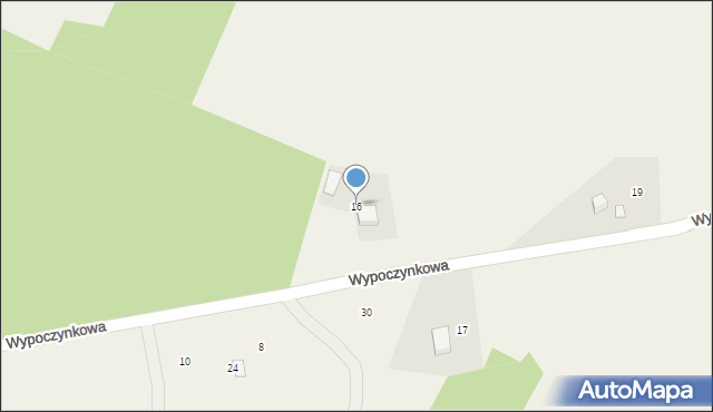 Wiele, Wiele-Wybudowanie, 16, mapa Wiele