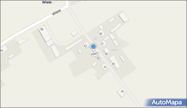 Wiele, Wiele, 42A, mapa Wiele