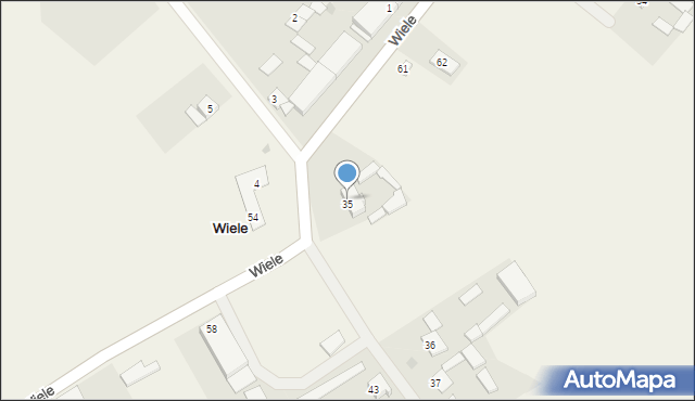 Wiele, Wiele, 53, mapa Wiele