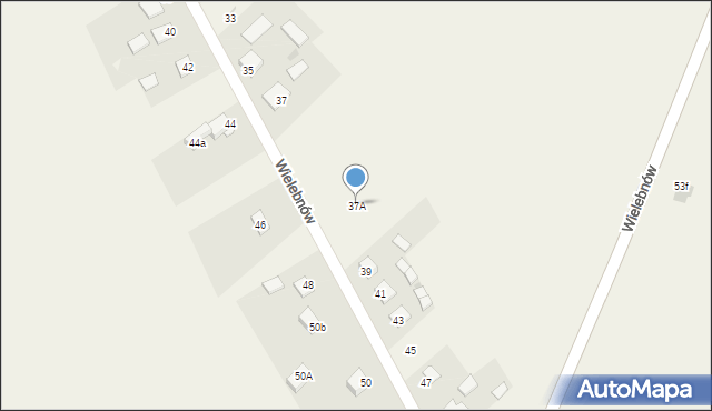 Wielebnów, Wielebnów, 37A, mapa Wielebnów