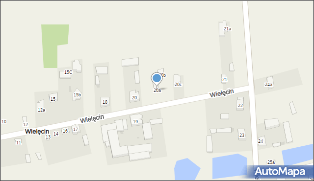 Wielęcin, Wielęcin, 20a, mapa Wielęcin