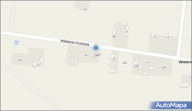 Wielenin-Kolonia, Wielenin-Kolonia, 10a, mapa Wielenin-Kolonia
