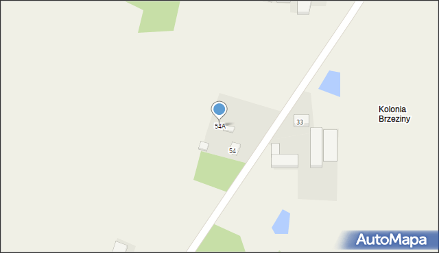 Wielenin-Kolonia, Wielenin-Kolonia, 54A, mapa Wielenin-Kolonia
