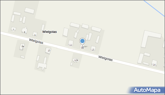 Wielgolas, Wielgolas, 12, mapa Wielgolas