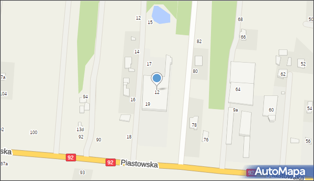 Wielgolas Brzeziński, Wielgolas Brzeziński, 12, mapa Wielgolas Brzeziński