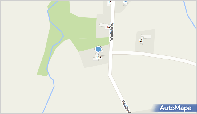 Wielichów, Wielichów, 14A, mapa Wielichów