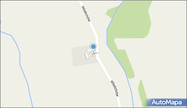Wielichów, Wielichów, 23, mapa Wielichów