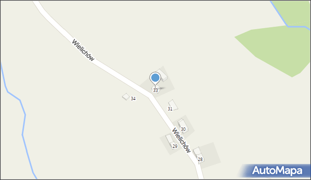Wielichów, Wielichów, 33, mapa Wielichów