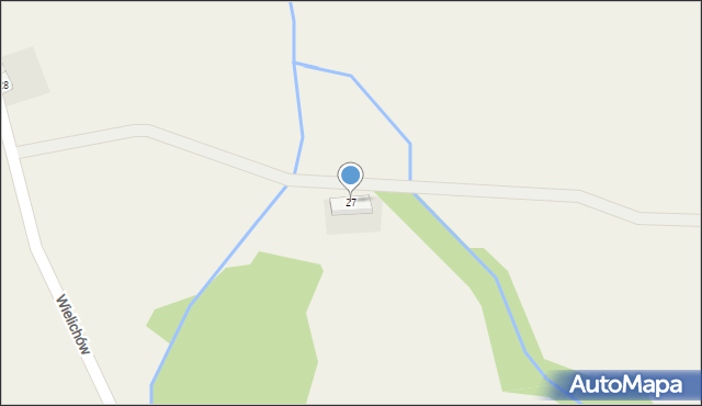 Wielichów, Wielichów, 27, mapa Wielichów